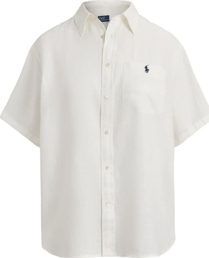 Polo Ralph Lauren White Linen Oversized Shirt