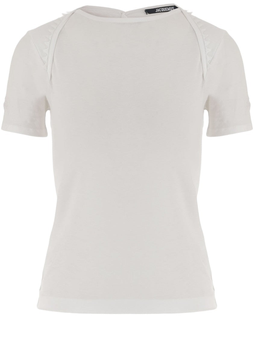 Jacquemus Cotton Top With Back Button Placket