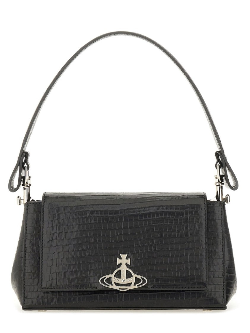 Vivienne Westwood Hazel Crocodile Pattern Medium Handbag