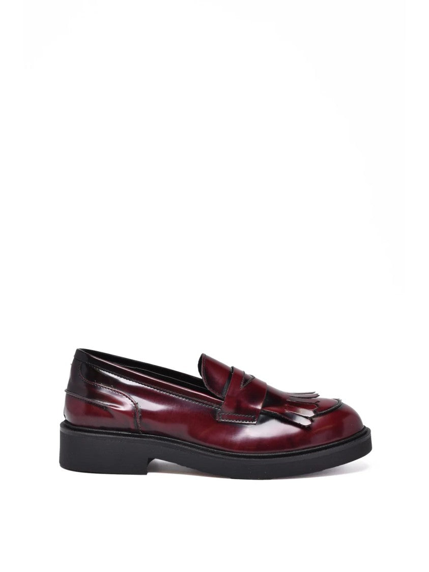 Gianluca Giordano Red Rubber Fringe Loafers
