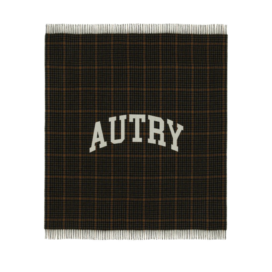 Autry Unisex Check Blanket With Maxi Logo