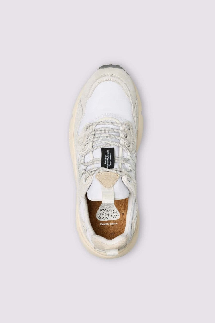 Flower Mountain Low-Profile Sneakers With Floral Cutout Details