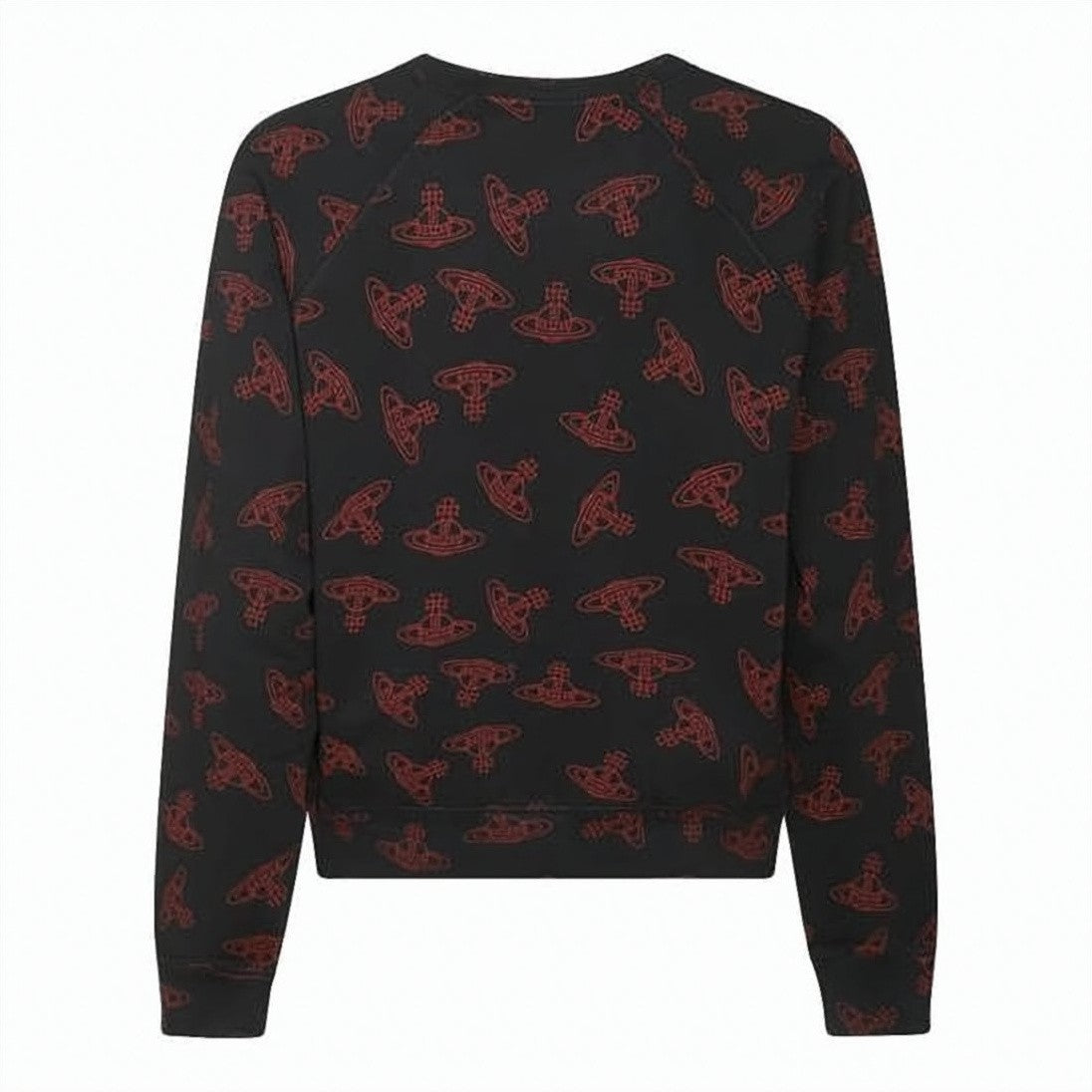 Vivienne Westwood Cotton Sweatshirt With All-Over Red Orb Print