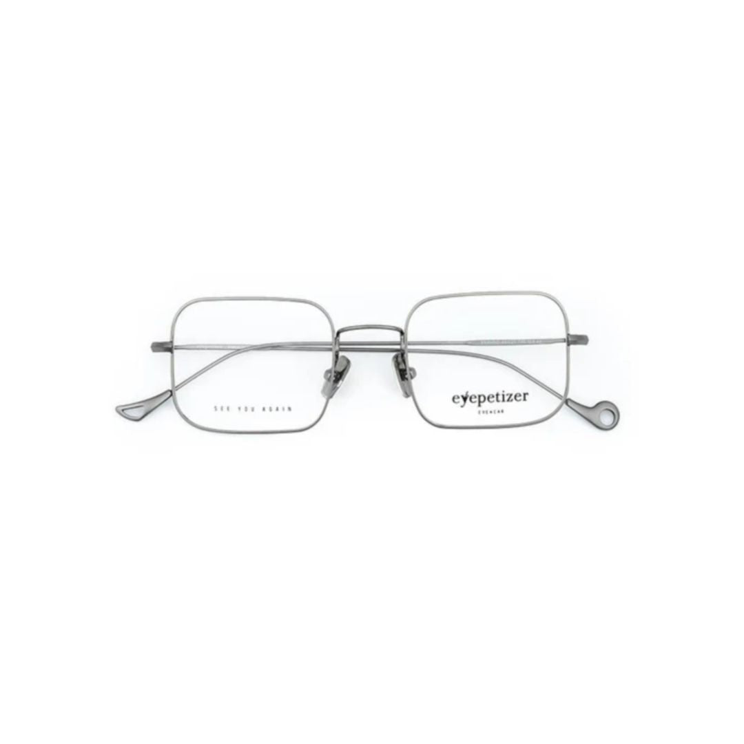 Eyepetizer Brando Rectangular Metal Frame Eyeglasses With Minimalist Design