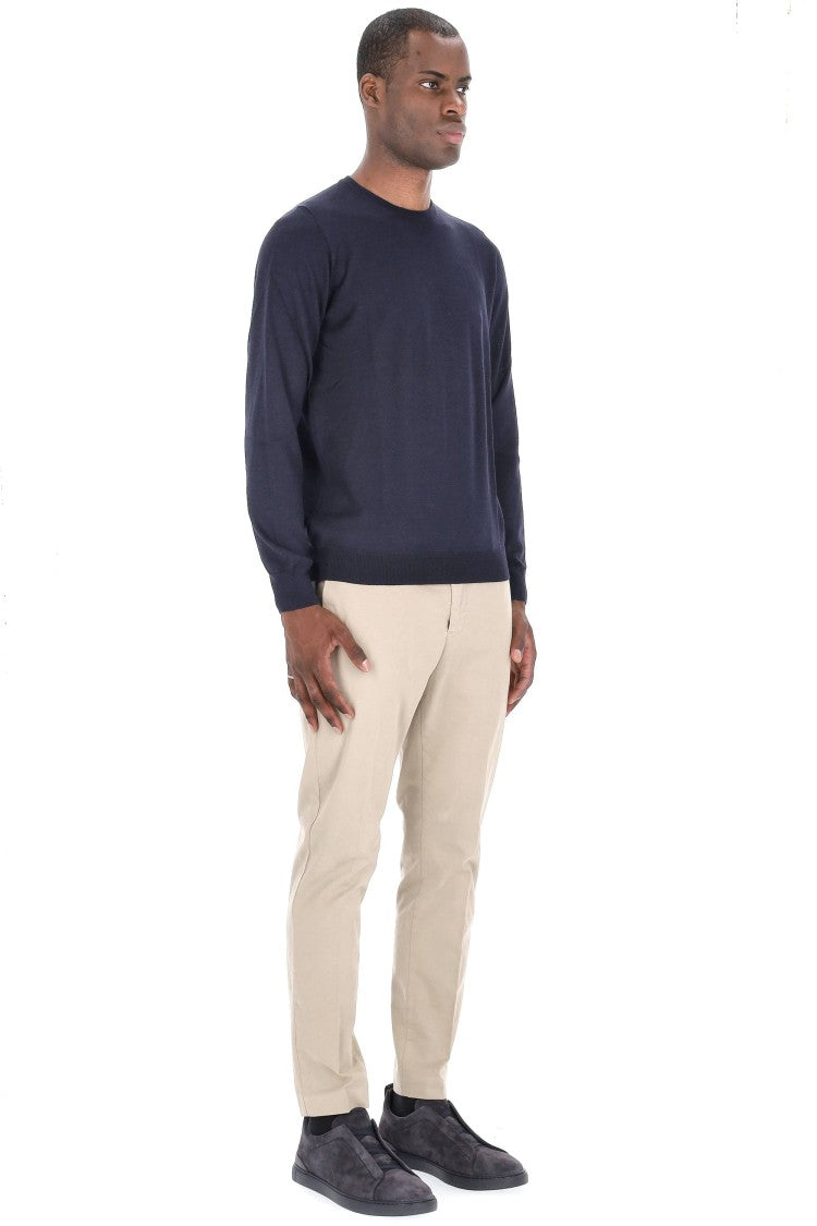 Barba Cashmere And Silk Crewneck Sweater