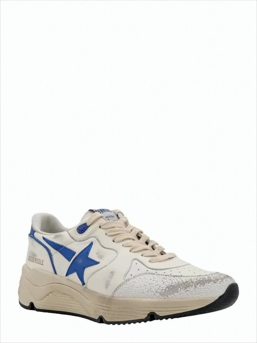 Golden Goose Worn-In Aesthetic Nappa Leather Sneakers With Vintage Accents