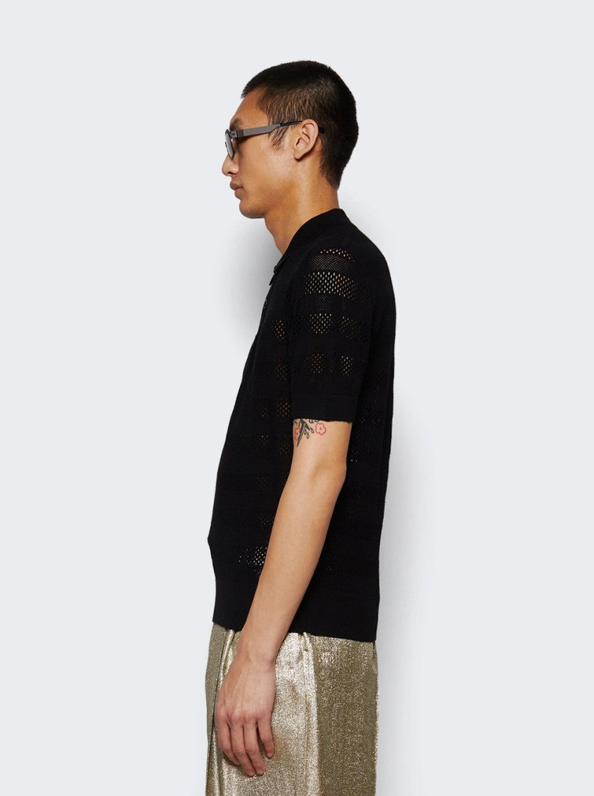 Dries Van Noten Mercy Polo Shirt Black
