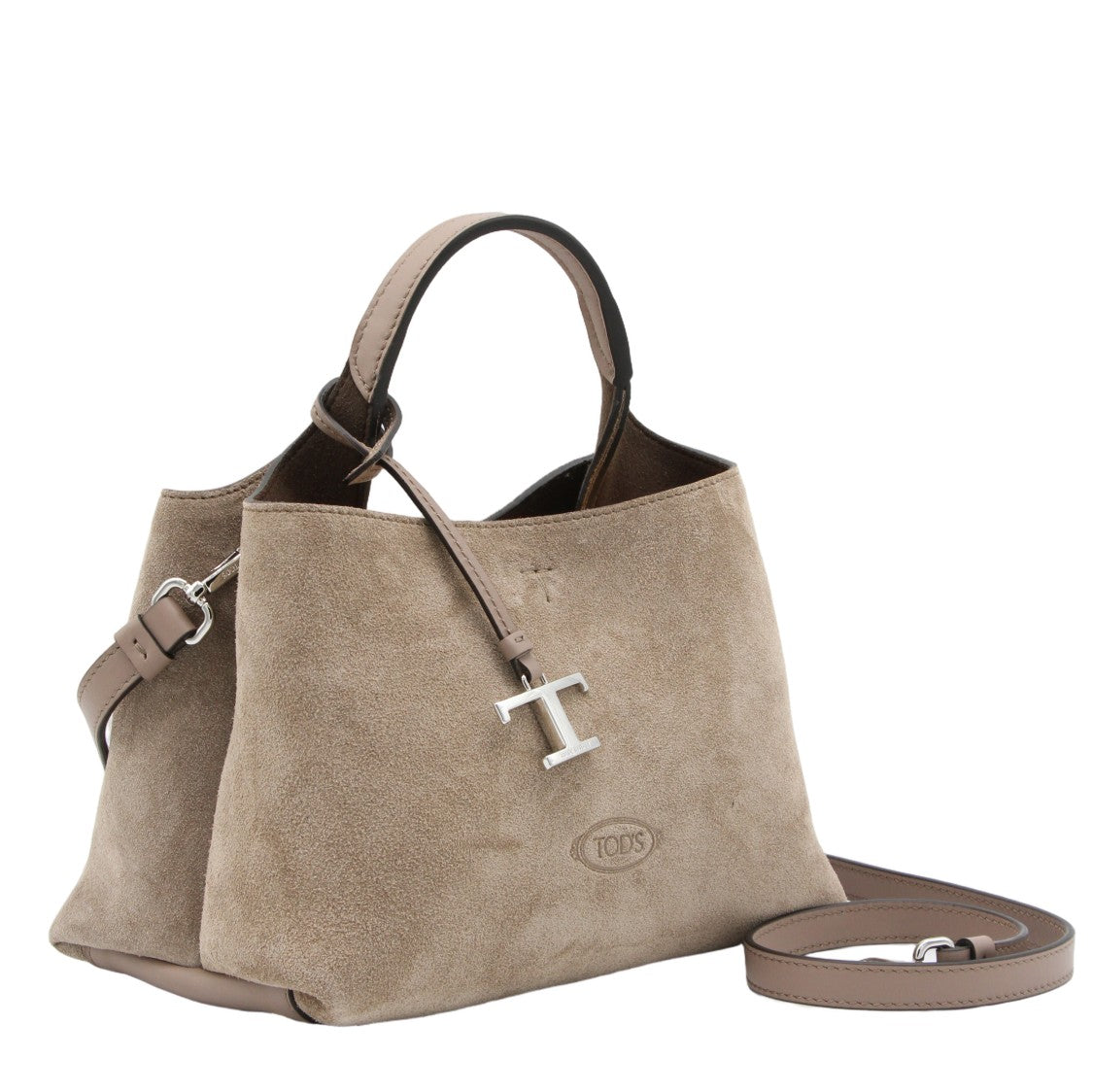 Tod's Trapezoidal Suede Handbag