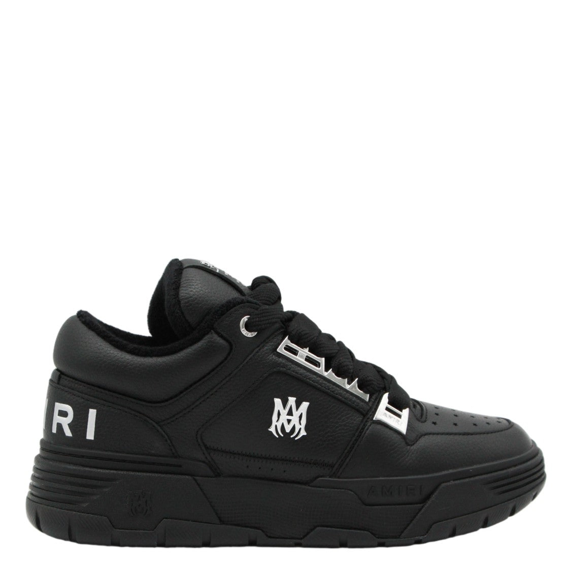 Amiri Chunky Black Sneakers With Perforated Toe