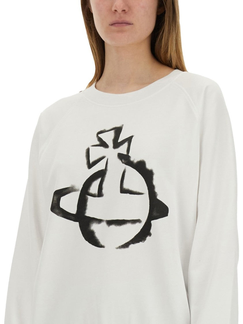 Vivienne Westwood "Stencil Orb Raglan" Sweatshirt