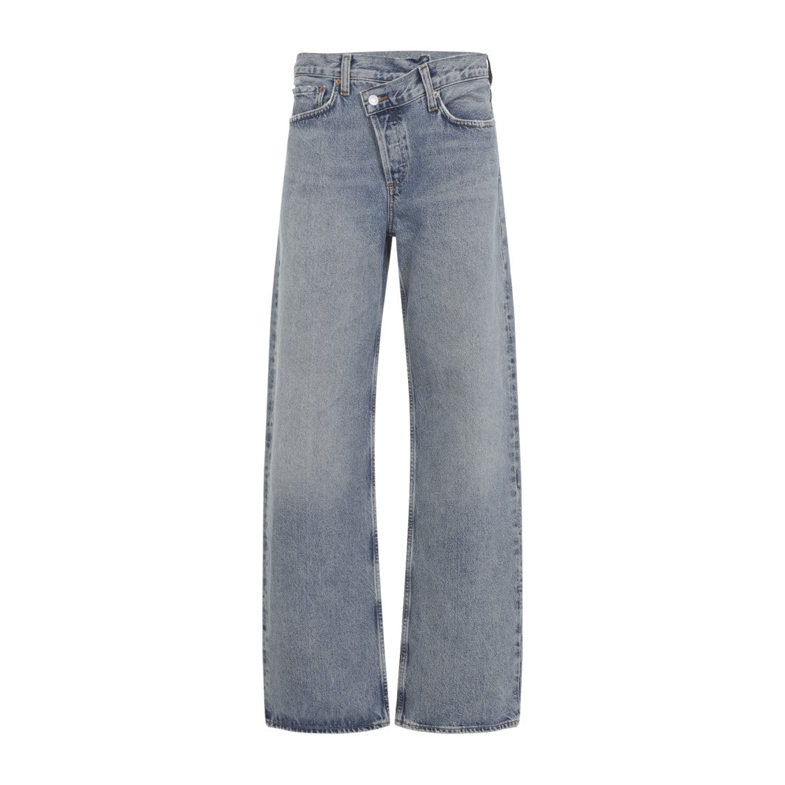 Agolde Agolde Conclusion Blue Regenerated Cotton Arc Criss Cross Jeans