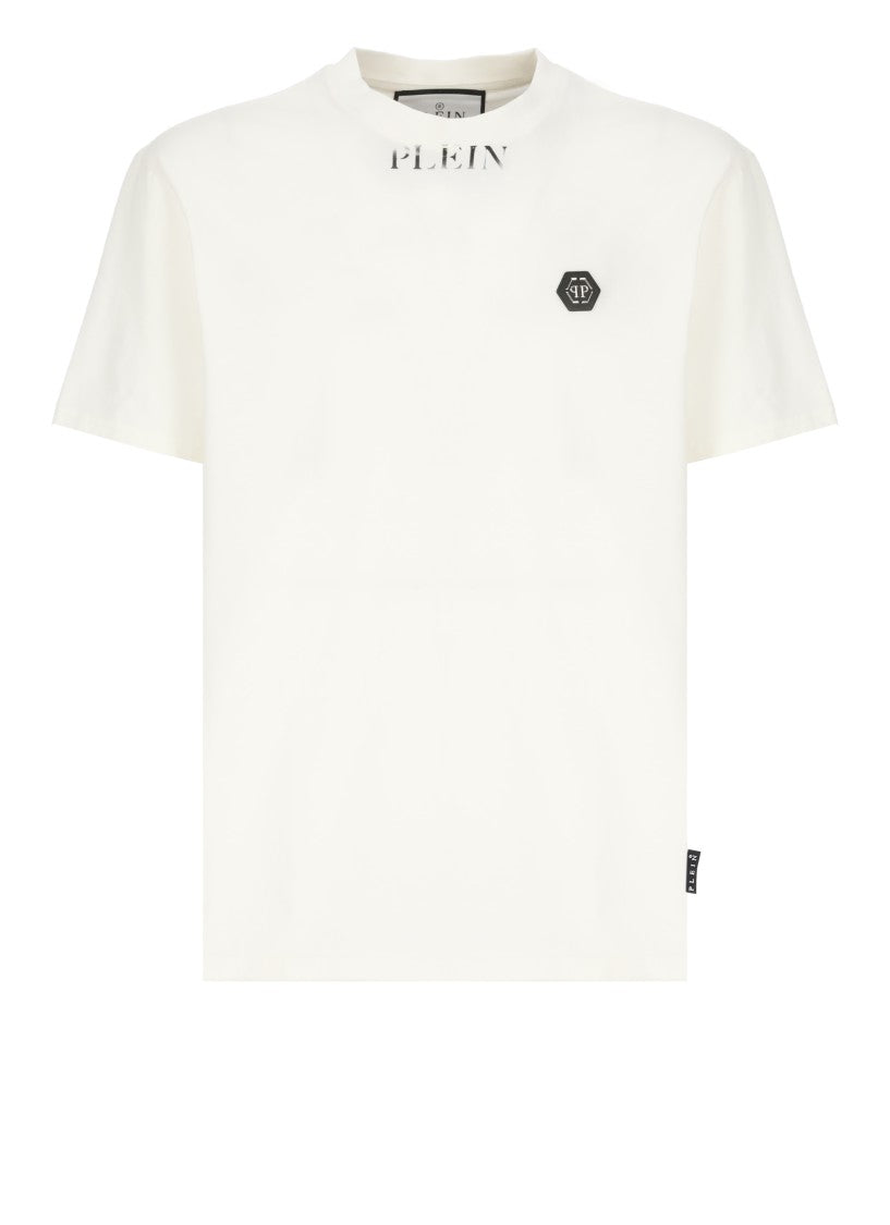 Philipp Plein White Cotton T-Shirt
