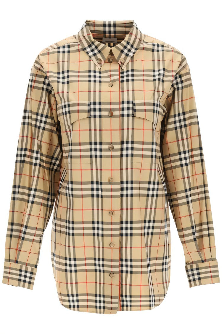 Burberry Classic Plaid Shirt With Utility Pockets