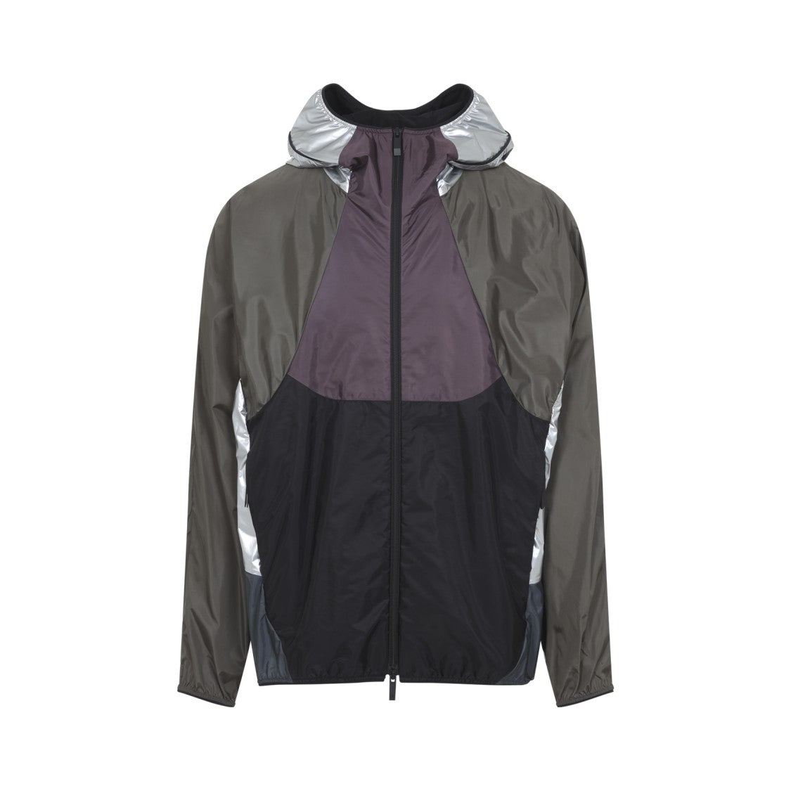Moncler Color-Block Metallic Finish Jacket