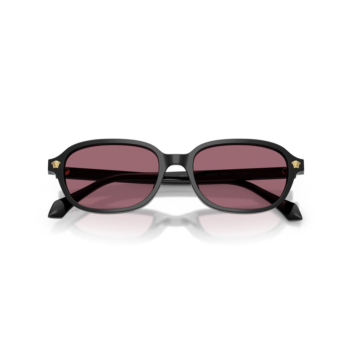 Versace 0Ve4514d Rectangular Black Acetate Sunglasses