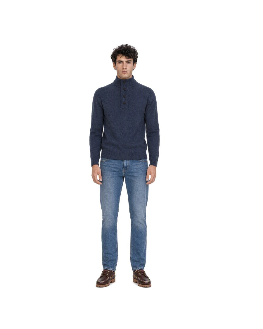 Barbour Essential Patch Half-Zip Lambswool Sweater