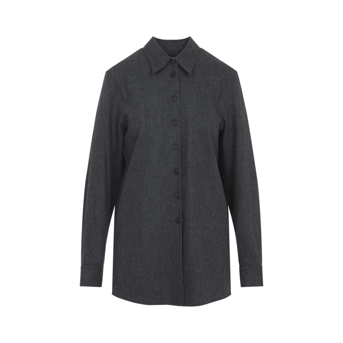 Khaite Classic Button-Down Shirt In Luxurious Wool-Cashmere Blend