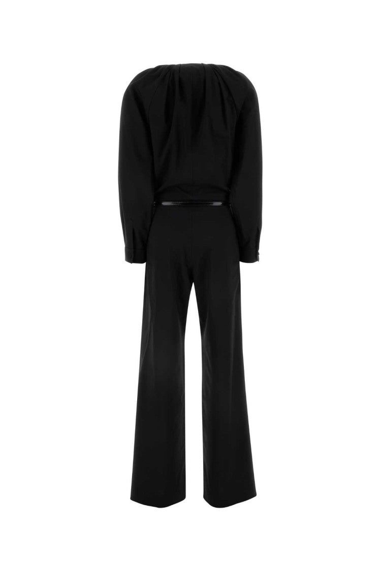 Gucci Black Stretch Wool Jumpsuit