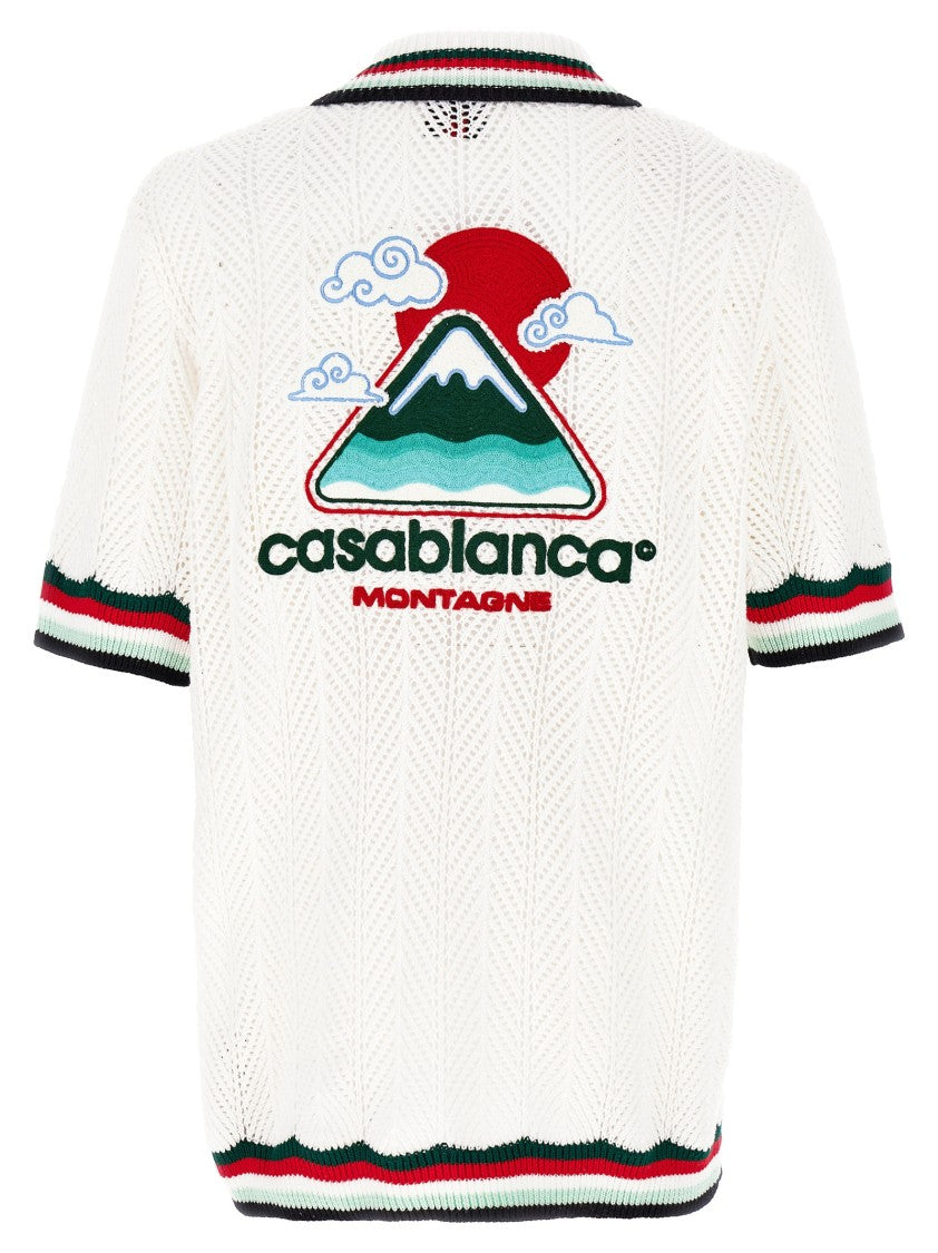 Casablanca 'Sporty Faux Crochet' Shirt