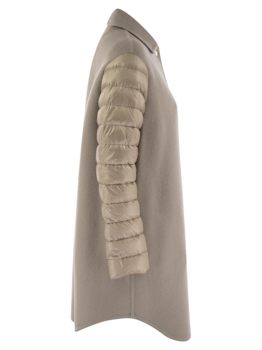 Herno Wool And Down Sleeve Coat