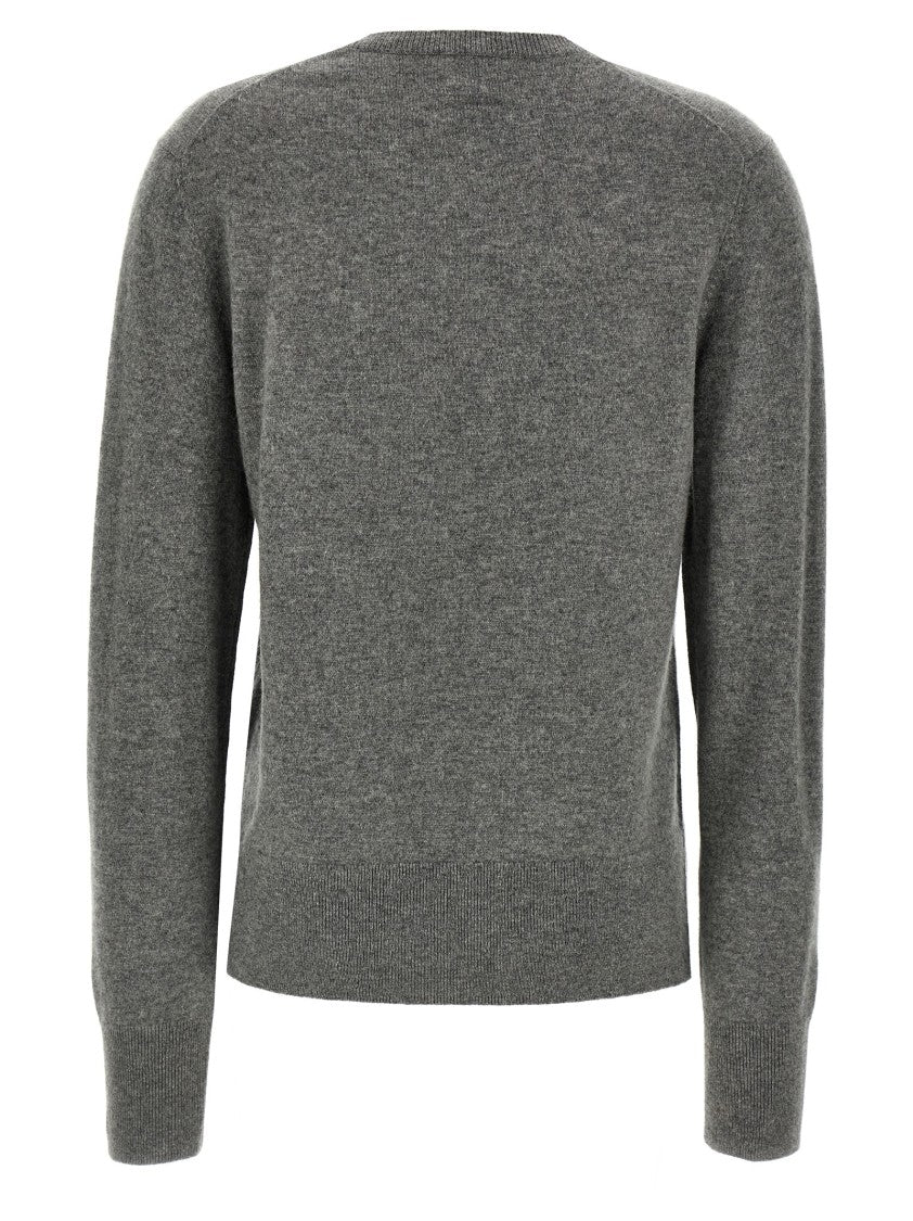 Totême Cashmere Sweater With Classic Crew Neck And Side Splits