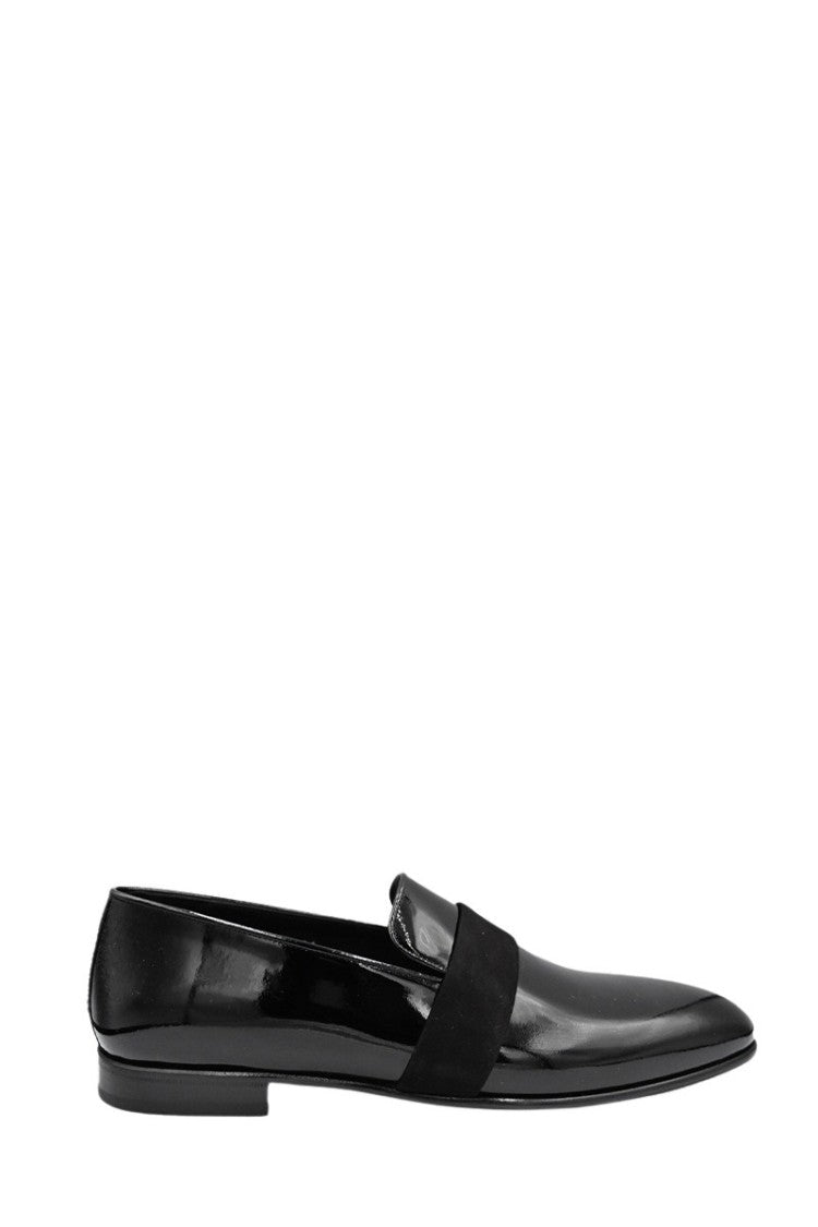 Philippe Lang Glossy Leather Moccasins In Black