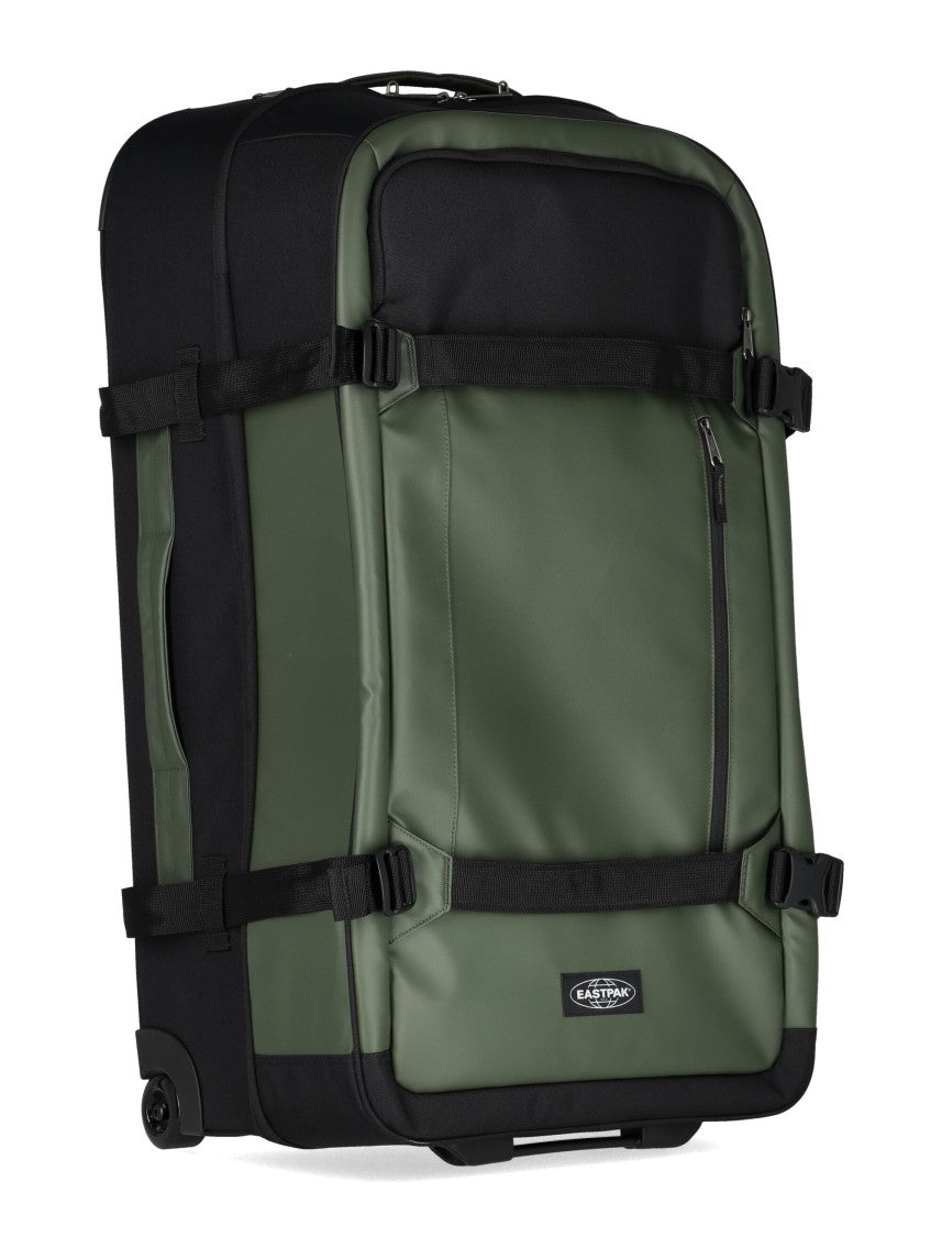 Eastpak Olive Green Transit'r Pro L Wheeled Suitcase