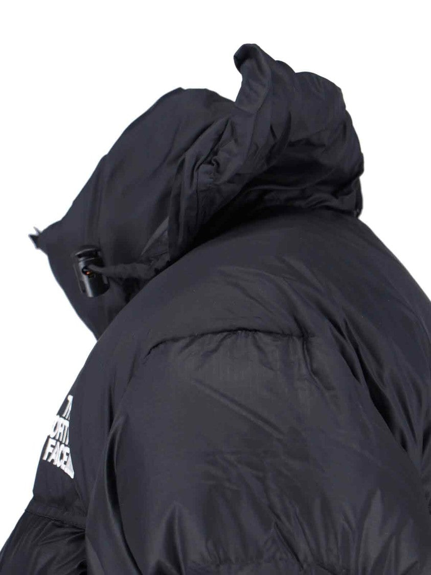 The North Face Quilted Black Down Coat With Removable Hood