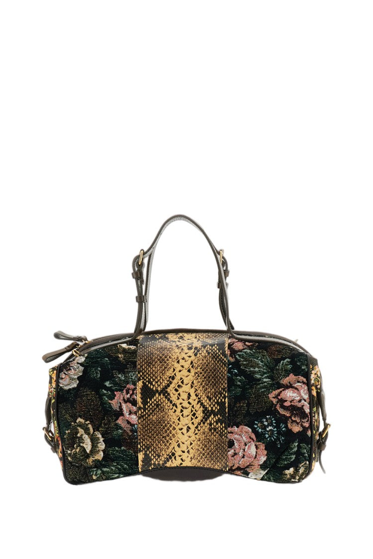 Dries Van Noten Multicolor East West Tapestry Jacquard Handbag