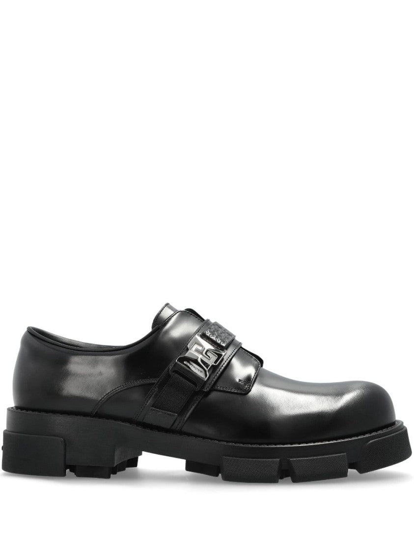 Givenchy Sophisticated Black Leather Flat Shoes