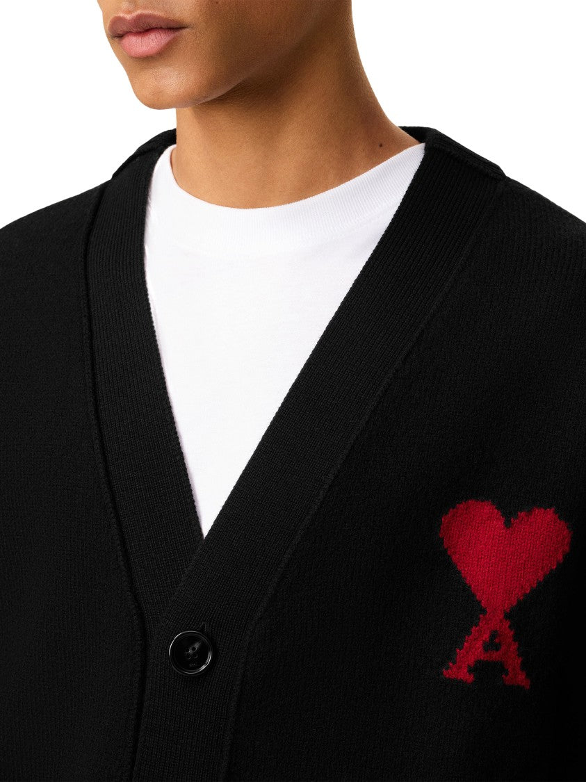 Ami Felted Texture Wool Sweater