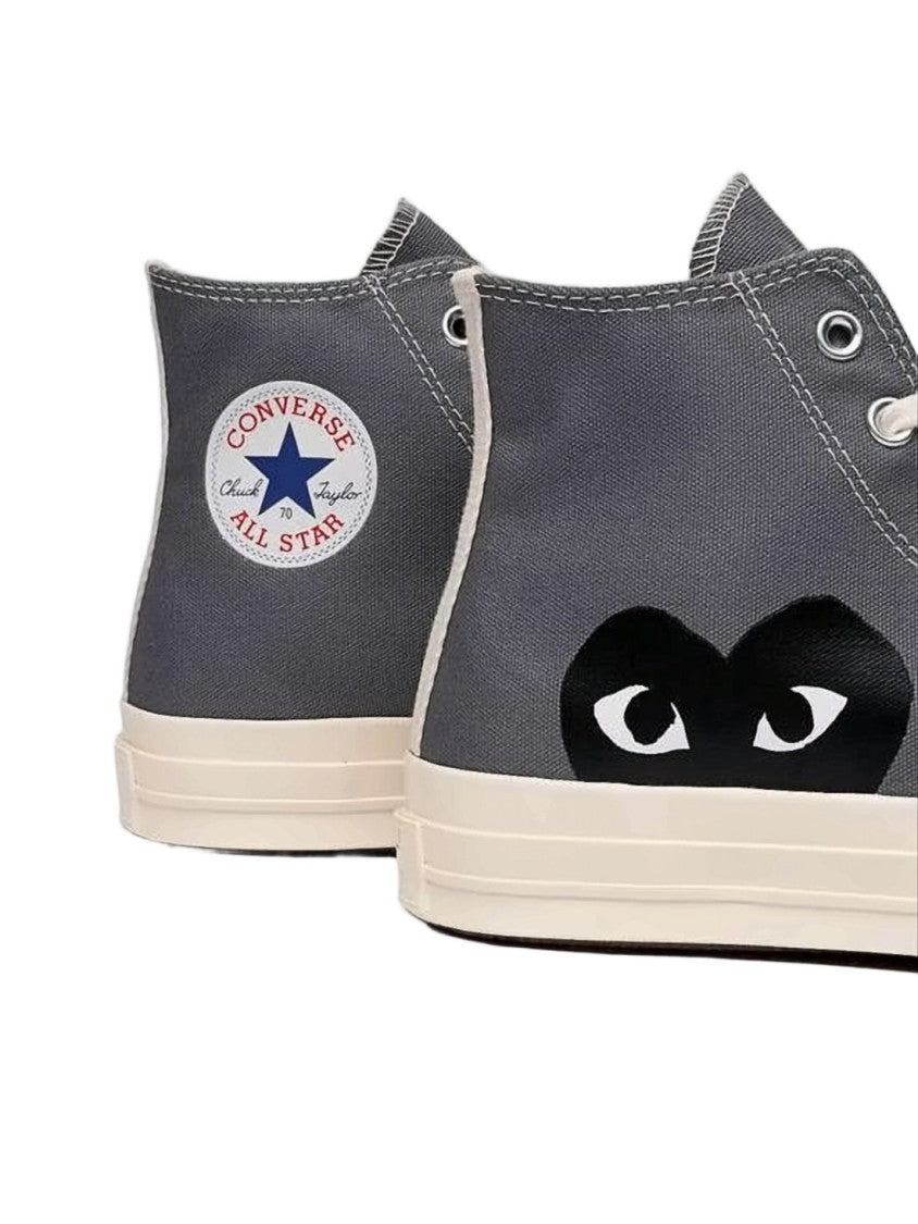 Comme Des Garçons High-Top Sneakers With Canvas Upper