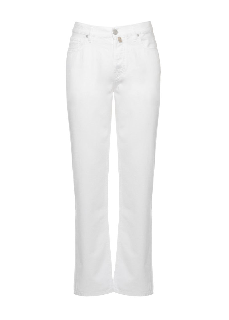 Jacob Cohen White Edo Cotton Jeans