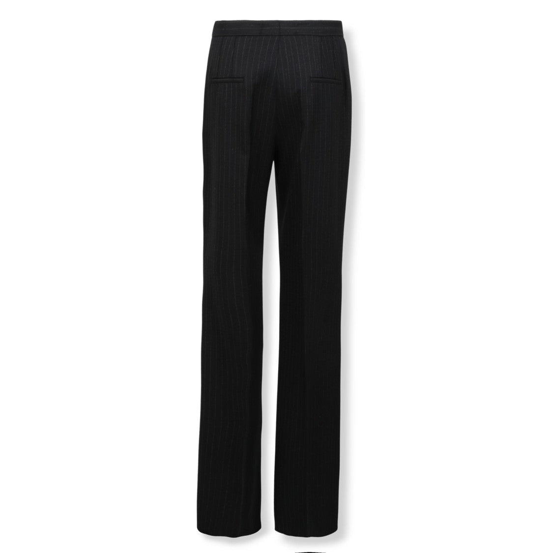 Kiton Pinstripe High-Waist Straight Pants