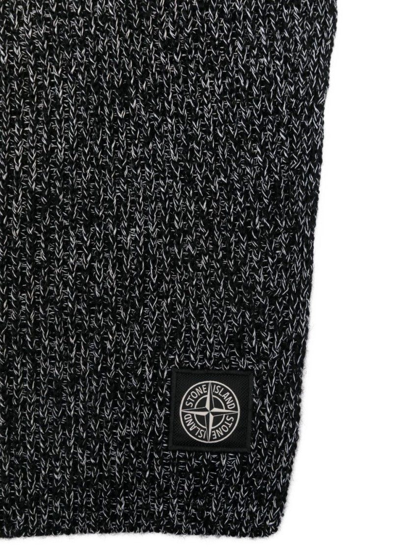 Stone Island Balaclava-Style Beanie With Reflective Coating And Textured Knit