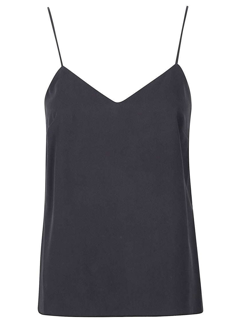 Max Mara Mxmunghia Spaghetti Strap Silk Tank Top