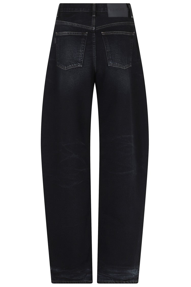 Haikure Dark Blue Bibi Relaxed Wide-Leg Jeans
