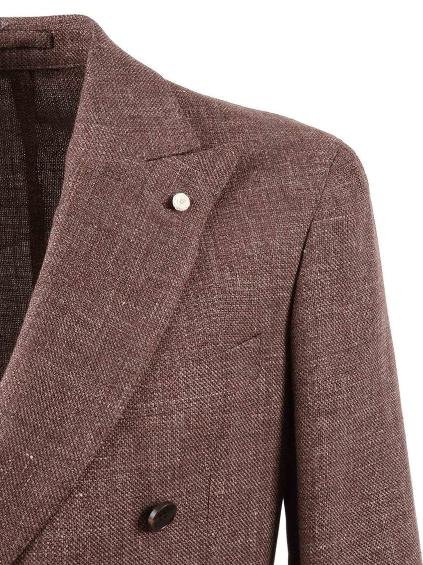 Luigi Bianchi Linen Virgin Wool Drop 7 Blazer