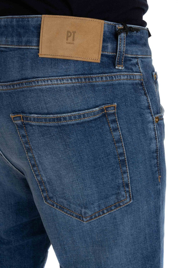 Pt Denim Camoscio Carrot Fit Jeans
