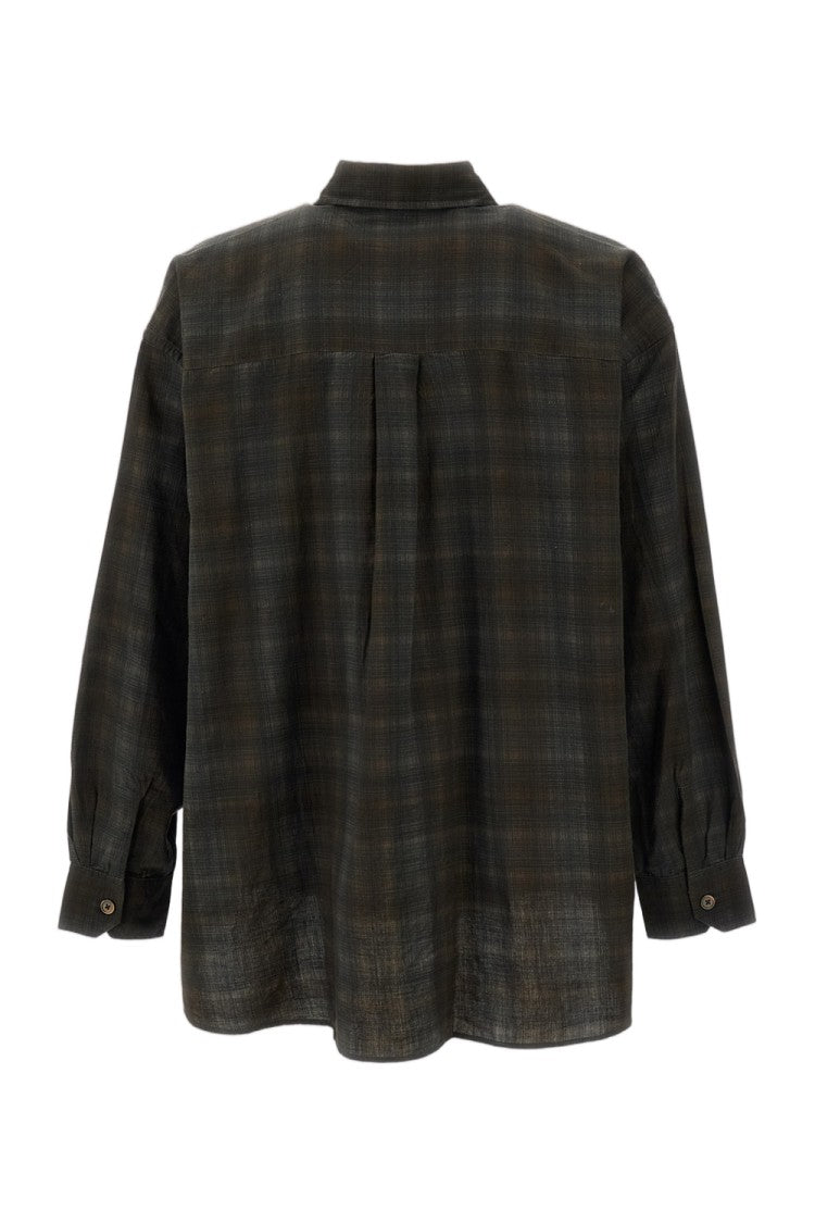 Our Legacy Borrowed Checked Cotton Casual Shirt