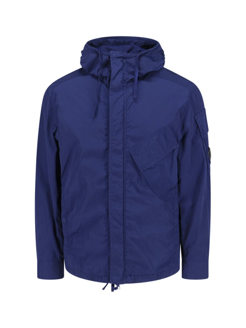 C.P. Company Men's Classic Zip-Up Jacket With Structured Fit And Ribbed Details