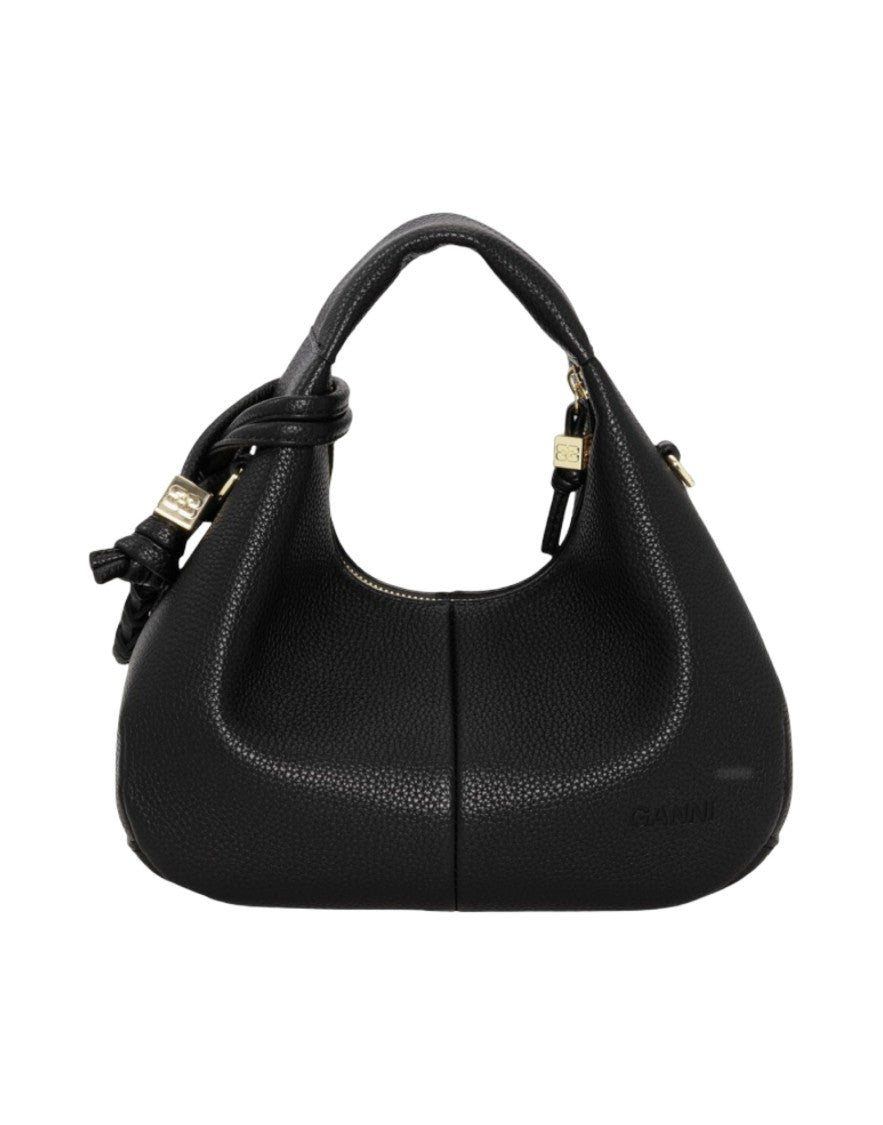 Ganni Hobo Mini Grained Bag