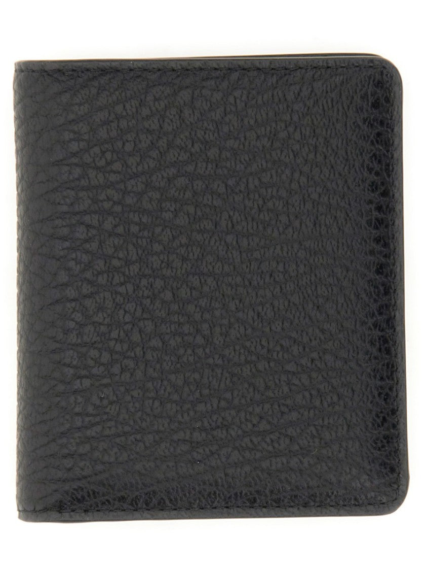 Maison Margiela Textured Leather Compact Bifold Wallet