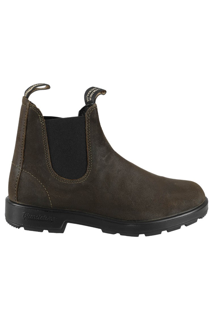 Blundstone Waxed Suede Boot With Elastic Side Panels