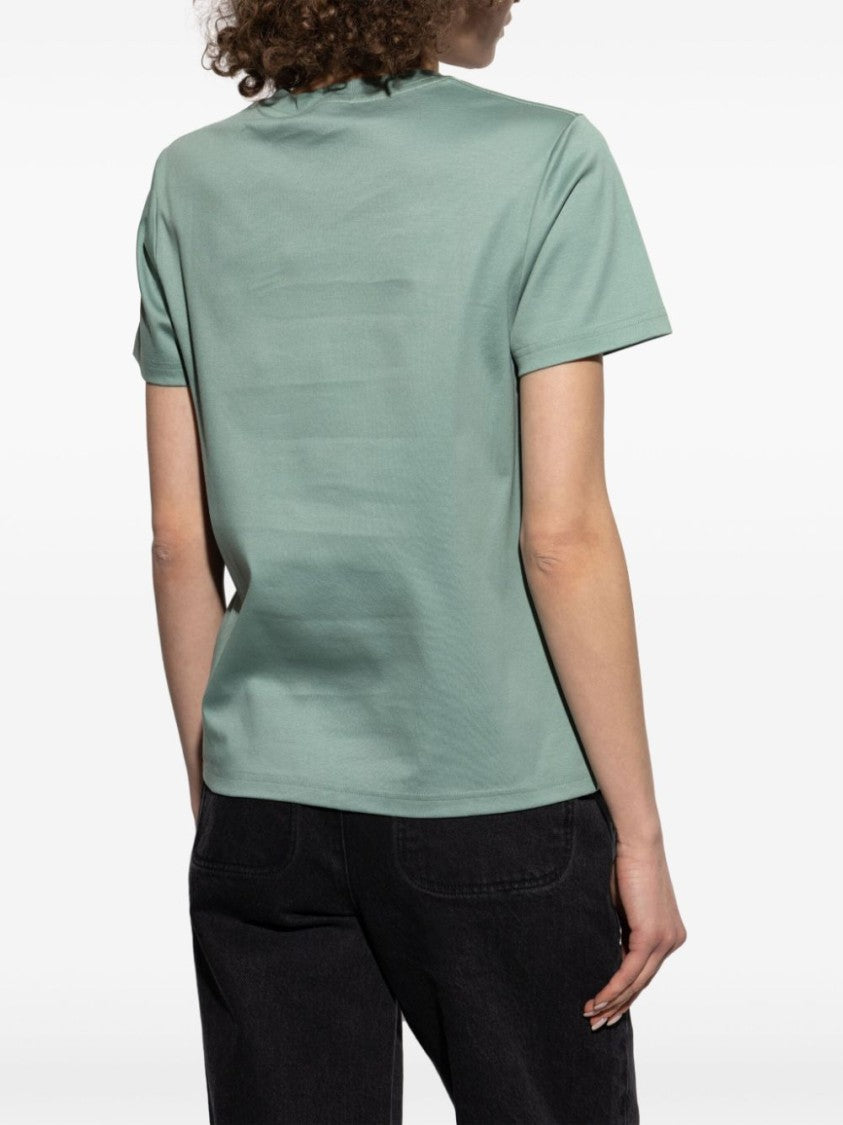 Lanvin Mint Green Minimalist Straight Hem Top