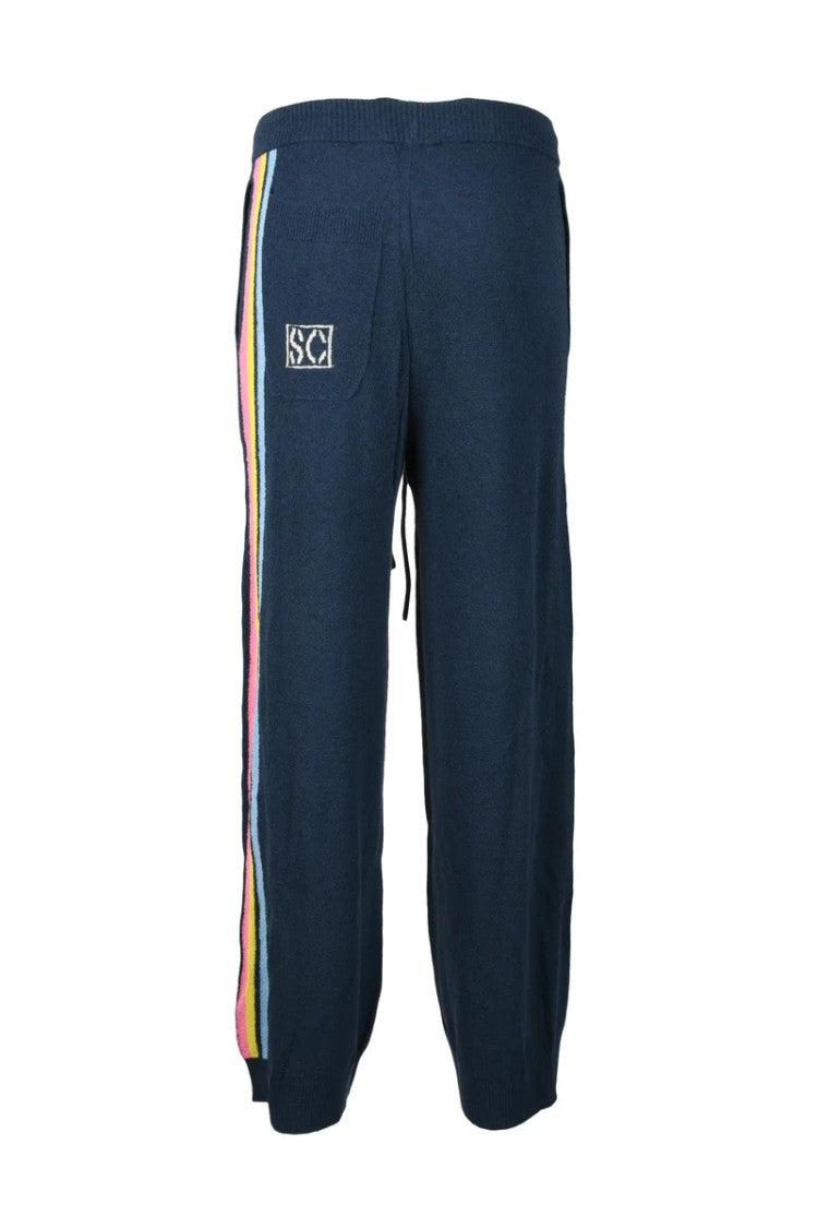 Semi Couture Blue Terrycloth Trackpants