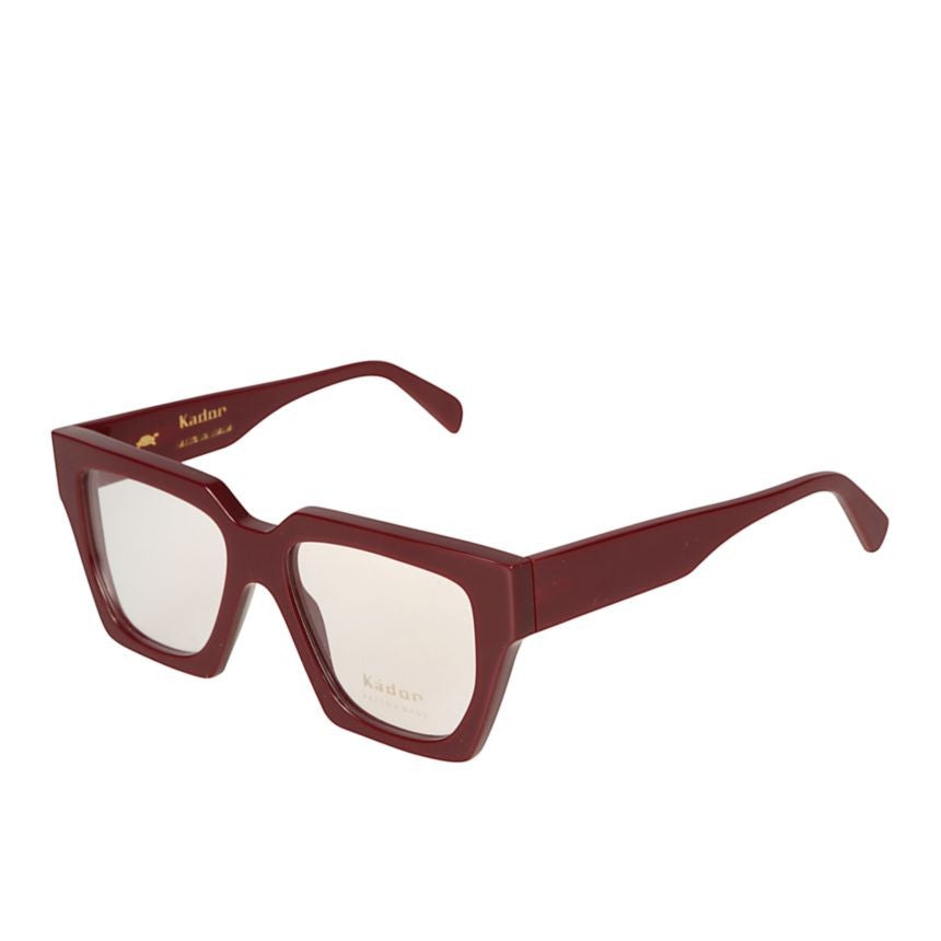 Kador Charlize Oversized Square Frame Sunglasses In Deep Burgundy