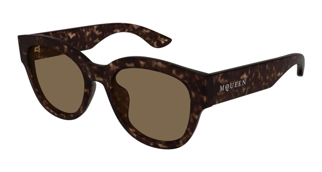 Alexander Mcqueen Oversized Cat-Eye Sunglasses With Glossy Black Frame