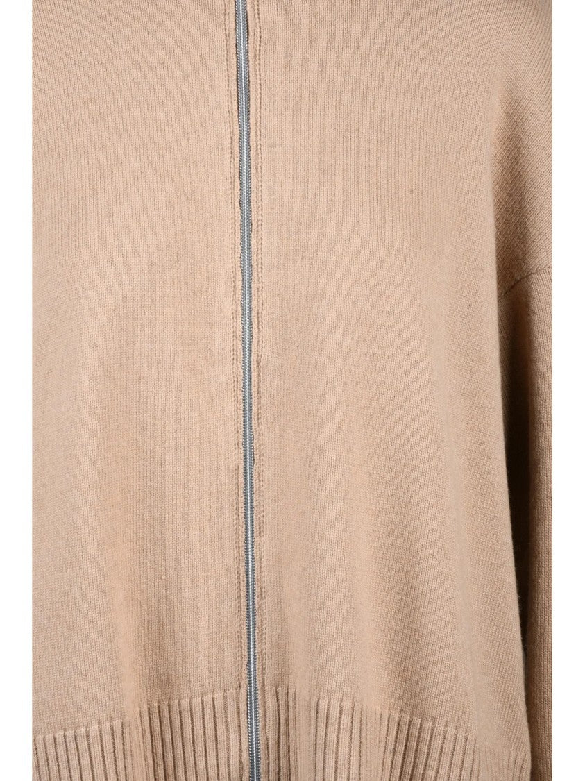 Pennyblack Beige Polyamide-Blend Zip Cardigan