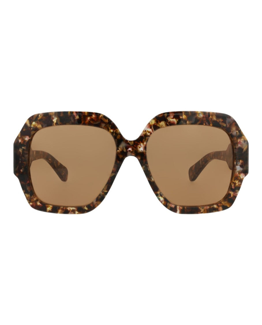 Chloé Square-Frame Recycled Acetate Sunglasses